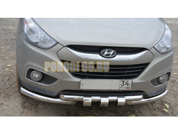 Защита переднего бампера G d60/60 для Hyundai IX 35 (2010-2015)