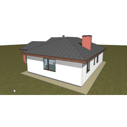Одноэтажный дом с двумя спальнями 106м² (S47)