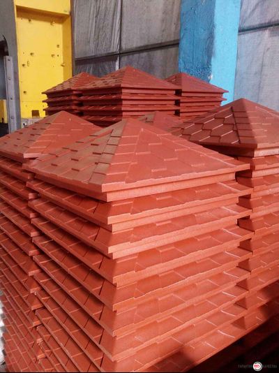 Колпаки на столбы полимерпесчаные (капельник) на 1.5 кирпича