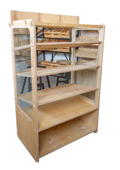 (НАТ-16) Хлебная витрина "NATURE" с 3-мя наклонными полками