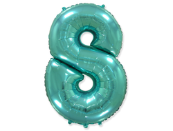 Фольгированная цифра - Бирюза