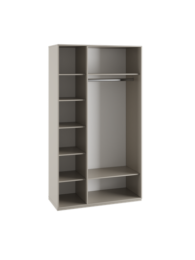 Ника Шкаф 3-х ств. 1350*2100*500 (мдф бежевый мат-05 / лдсп кашемир)