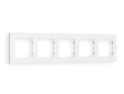 Рамка 5-ая Белый матовый, коллекция TECHNO - Ambrella Volt - ALFA