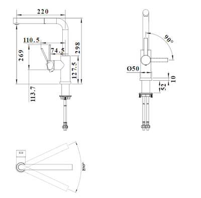 Смеситель Blanco LANORA-S-F