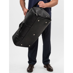 Кожаный портплед / дорожная сумка Milano black 
(арт. 4035-01)