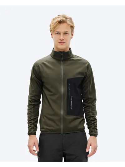 Techno Grid Fleece T-Neck (Forest Green) флис M