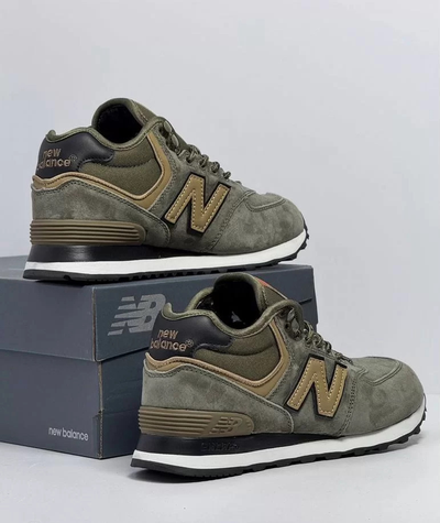 New Balance Classic 574 Khaki С Мехом