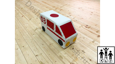 Контурная игрушка «Машина скорой помощи»