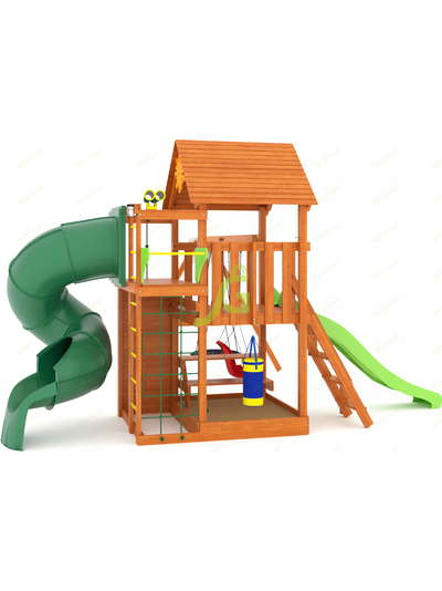 Детская площадка IgraGrad Крафт Pro 3 с трубой мод.2