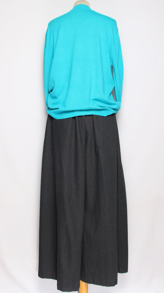 Джемпер "ГЛАДКИЙ С ДЛИННЫМ РУКАВОМ " 7811 бирюзовый, т.голубой, черный, зеленый, серый  р.52-56