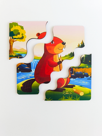 Пазлы "Лесные, озорные"