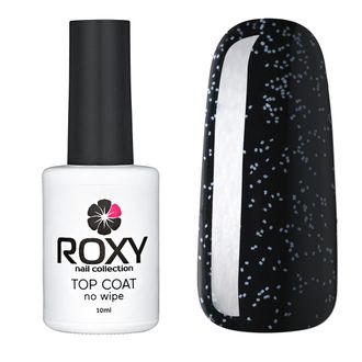 Топ без липкого слоя с белыми точками - TOP COAT no wipe Т08 shine (10 ml)