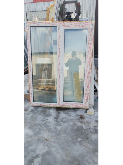 ОКНО БУ ШИРИНА 1180 ВЫСОТА 1550 ПРОФИЛЬ 58 , 32 СП (ДВУХКАМЕРНЫЙ)