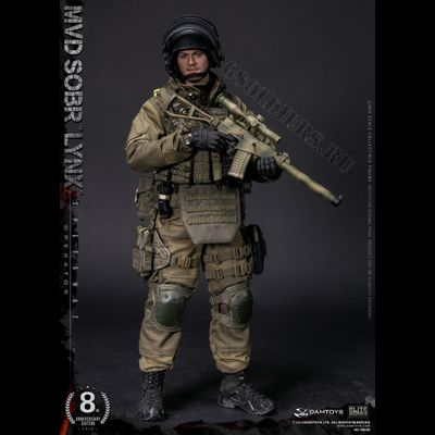 Боец СОБР "Рысь" - КОЛЛЕКЦИОННАЯ ФИГУРКА 1/6 scale RUSSIAN SPETSNAZ MVD - SOBR LYNX (78059) - DAMTOYS