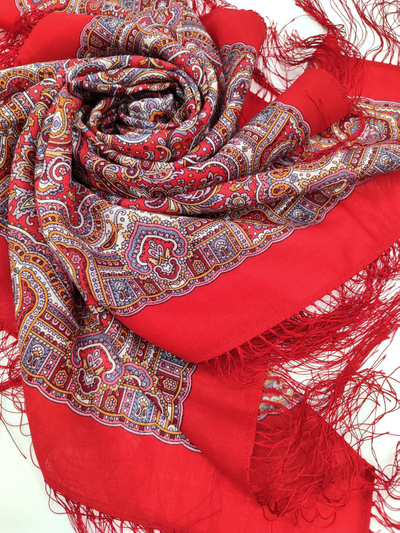 Павловопосадский платок Осеннее утро 2006-5