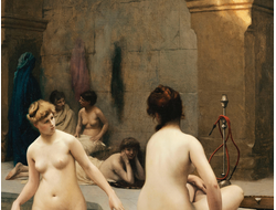 Картина обогреватель, репродукция Жан-Леона Купальщицы