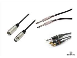 Готовый кабель XLR/XLR, Jack/Jack