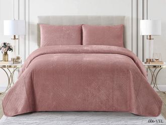 Покрывало Cleo "VELLUTO" велюр 230х250 50х70 230/006-VEL