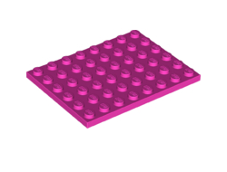 Plate 6 x 8, Dark Pink (3036 / 6310378)