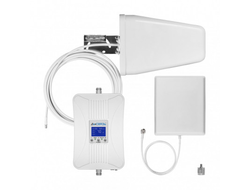 Комплект для усиления сигнала сотовой связи DS-900/1800-17C2 в зависимости от уровня входного сигнала способен обеспечить стабильным уровнем связи площадь до 300м2.