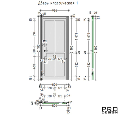 Межкомнатные двери Archi Line Графика высота 2400 мм, ширина 1200 мм, каркас 58 мм, внутреннего открывания