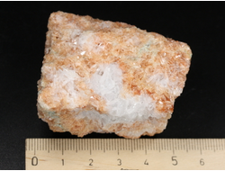 Целестин, кристаллы на породе, Россия, Северный Кавказ, КЧР (55*44*29 мм, 137 г) №37516