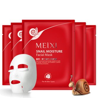 Увлажняющая маска для лица с экстрактом улитки - MEIXI