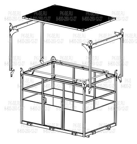 Люлька подвесная строительная 