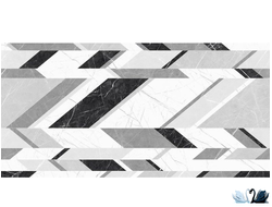 Плитка Belani Верди Декор белый 30х60 см с геометрическим рисунком, Береза керамика