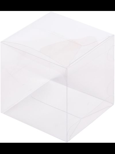 Коробка для пирожных прозр. пластик, 100*100*100мм