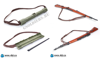 Немецкий солдат - Коллекционная фигурка 1/6 - 3rd SS-Panzer-Division MG34 Gunner Ver. C "Curtis" (D80127) - DID