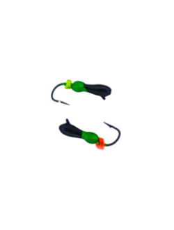 Мормышка вольфр. МАСТИВ Муравей 2,5 петля чёрный+зелёный, кембрик, 0,4гр. (уп-ка 10шт.) арт.053