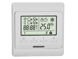 Терморегулятор E51 Wi-Fi, белый, 2 датчика, 16А