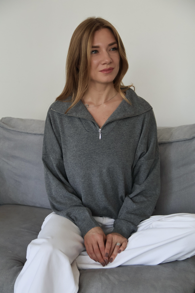 Джемпер серый