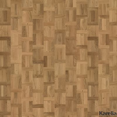Паркетная доска Karelia Дуб Time Natural 3-полосная матовый лак 2G без фаски толщина 15 мм 2.89 м2