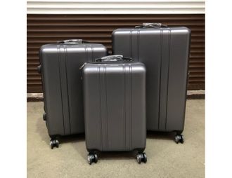 Комплект из 3х чемоданов Поликарбонат Olard S,M,L черный