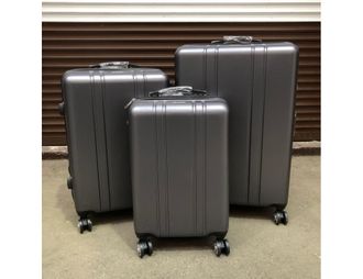 Комплект из 3х чемоданов Поликарбонат Olard S,M,L черный