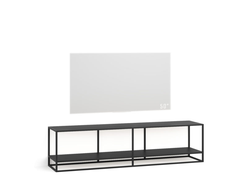 Тумба TV stand 160 lite 2 black черный дуб матовый лак