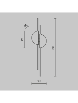 Настенный светильник (бра) Skyline, MOD179WL-L22BS4K