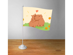 Флажок настольный Капибара, Kapibara-san №16