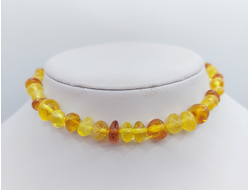 Детские бусы из обработанного янтаря 25