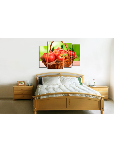 Модульная картина "Красное яблоки"