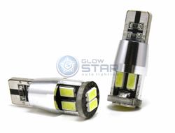 Светодиодная лампа T10-5730R-6SMD CANBUS с обманкой, 1шт