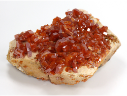 Ванадинит, кристаллы на породе, Марокко (53*37*25 мм, 60 г) №35889