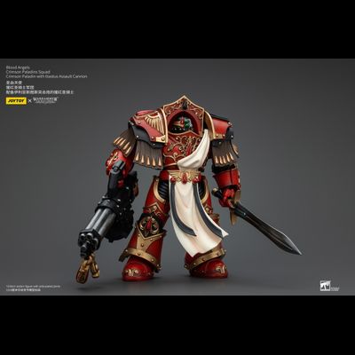 Алый паладин Кровавых Ангелов (Warhammer Horus Heresy) - КОЛЛЕКЦИОННАЯ ФИГУРКА 1/18 Blood Angels Crimson Paladin with Iliastus Assault Cannon (JT00294) - JOYTOY