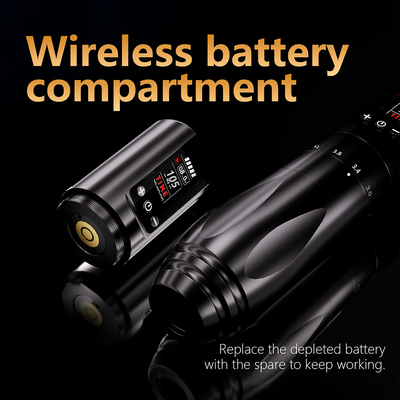 Беспроводная тату машинка BRONC V77 Strokes 2.0 - 4.2mm X 2Power Black