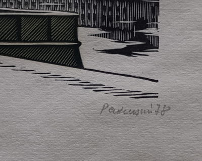 "Санкт-Петербург" шелкография Ракицкий Б.Р. 1991 год