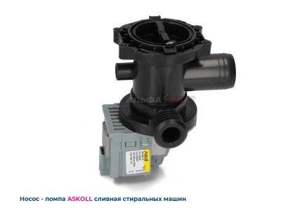 Сливной насос (помпа) в сборе Askoll 25Вт C00119307 стиральных машин indesit / Ariston / Haier