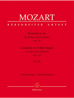 Mozart. Konzert №14 Es-Dur KV449 f?r Klavier und Orchester f?r 2 Klaviere