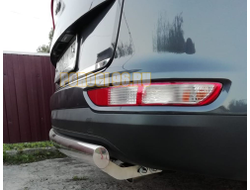 Защита заднего бампера двойная d60/42 для Kia Sportage 2016-2018